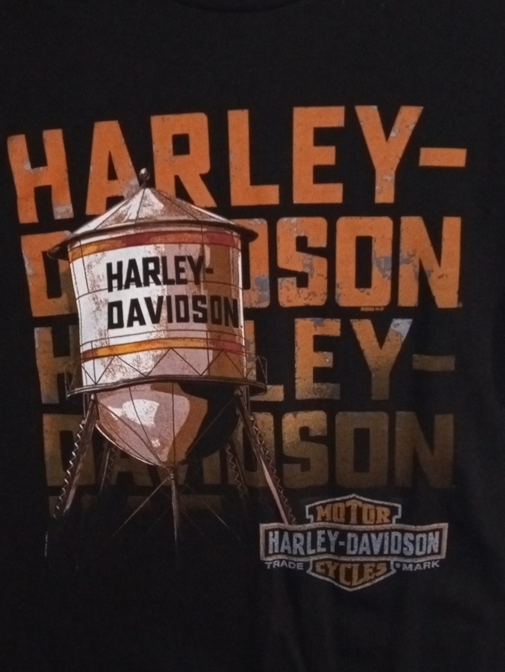 Harley-Davidson Black Short Sleeve Tee Shirt Men’s Large